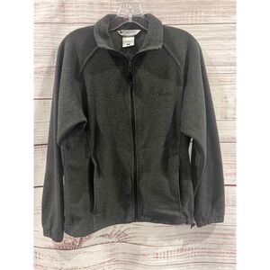 Columbia Womens Charcoal Gray Fleece Full Zip Jacket XL6919 Small
